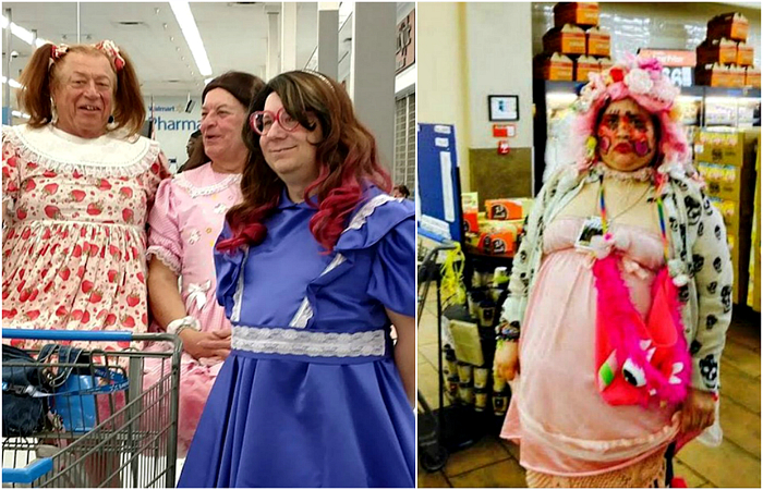 Уморительные наряды посетителей американских супермаркетов.