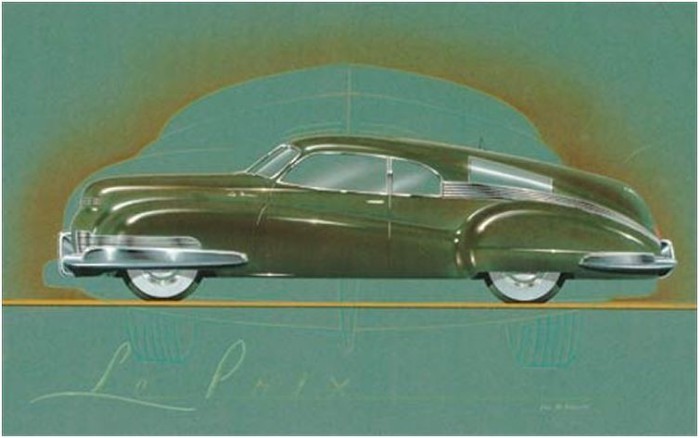 Новый концепт автомобиля Chrysler, 1946.