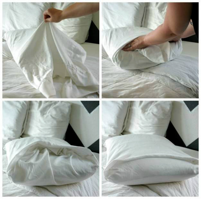 Как сложить постельное белье пошагово