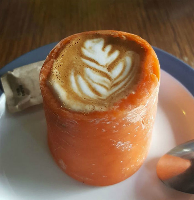Кофе в морковке.