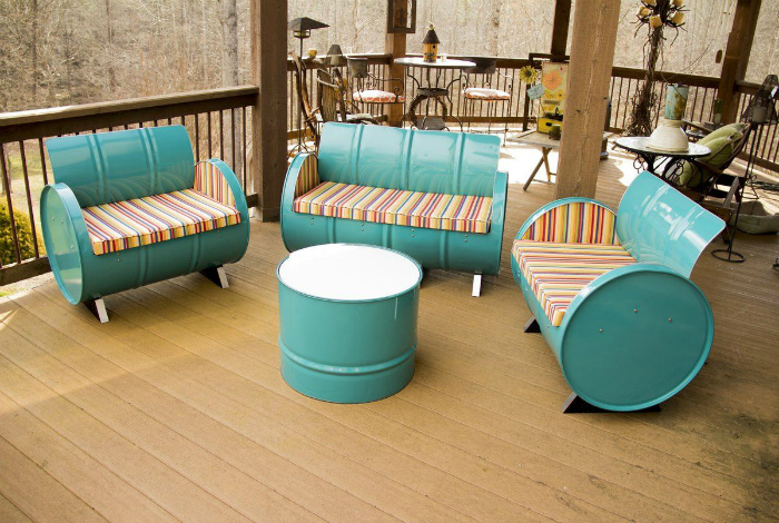 Комплект мебели для патио| Фото: Pinterest.