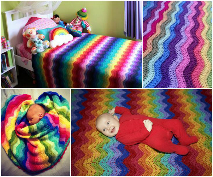 Радужный текстиль для детской.