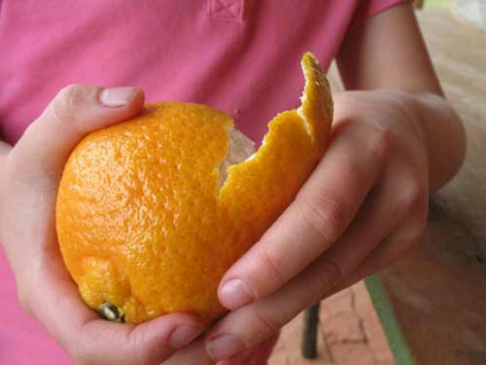 Легко почистить апельсины.