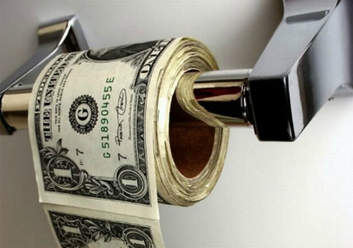 Туалетная бумага для миллионеров.