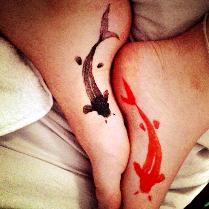 Татуировки с изображениями рыб.