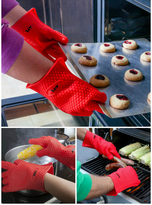 Удобные силиконовые перчатки, которые защитят руки от ожогов.