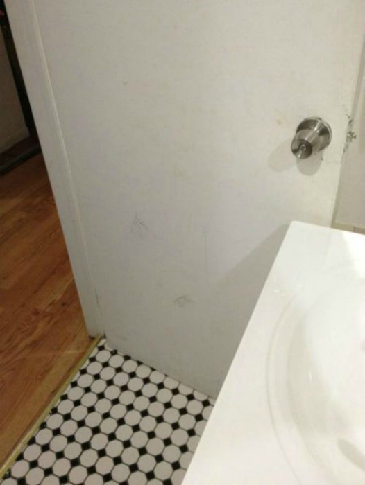 «А что дверь в туалет обязательно должна закрываться?»