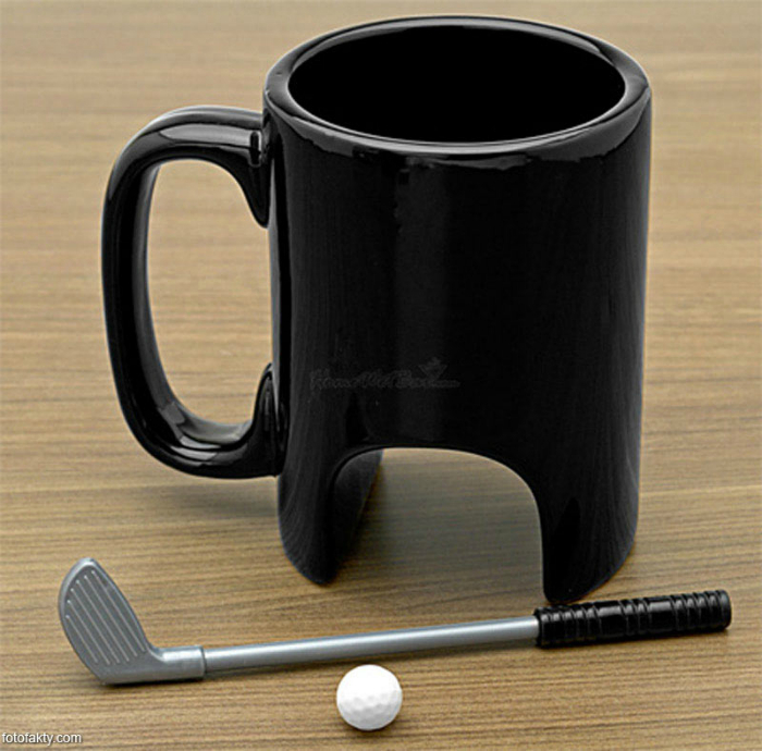 Чашка, из которой можно не только выпить кофе, но и сыграть в гольф.