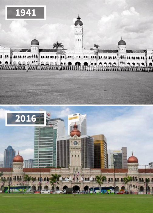 Здание султана Абдул-Самада в Куала-Лумпуре, 1941 - 2016.