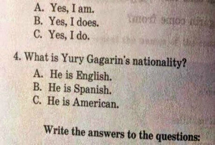 Возможно, Юрий Гагарин был испанцем?!