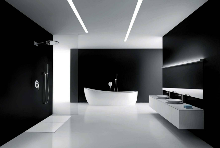 Ванная комната в стиле минимализм.