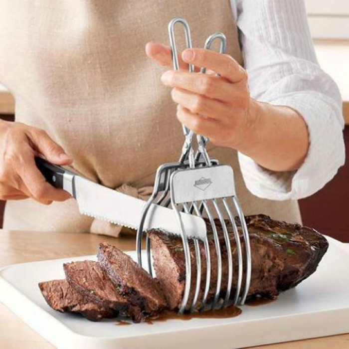 Щипцы, которые помогут идеально нарезать мясо.