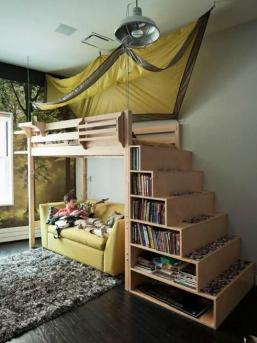 Кровать-укрытие, которая позволит вашему ребенку спрятаться. 