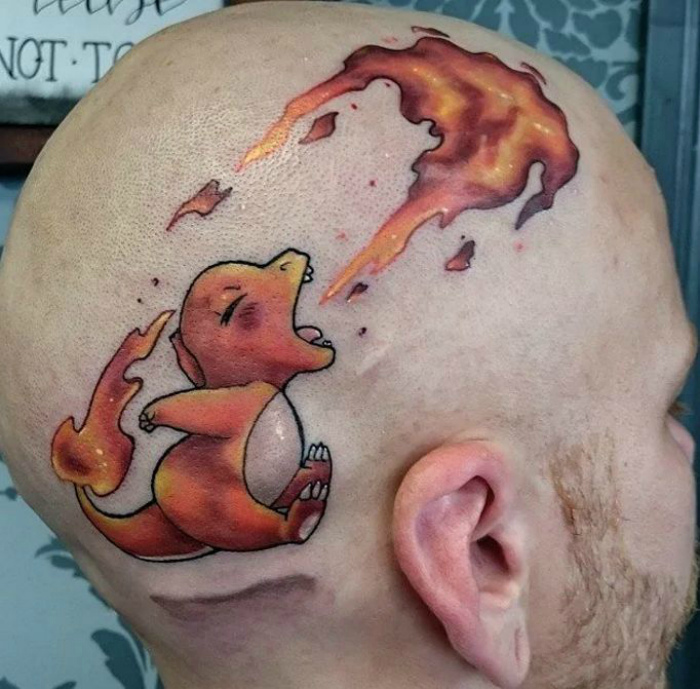 Поклонник покемонов демонстрирует невероятную татуировку Suicune