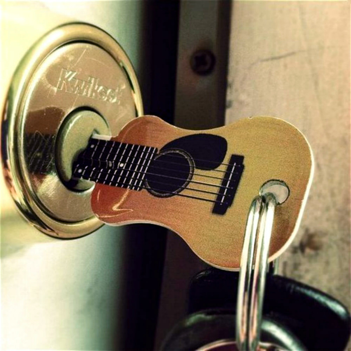 Ключ в виде гитары.
