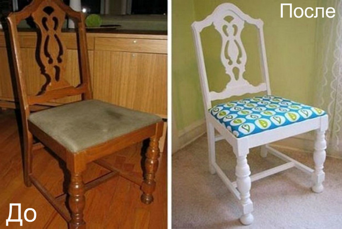 Новая жизнь старого стула.