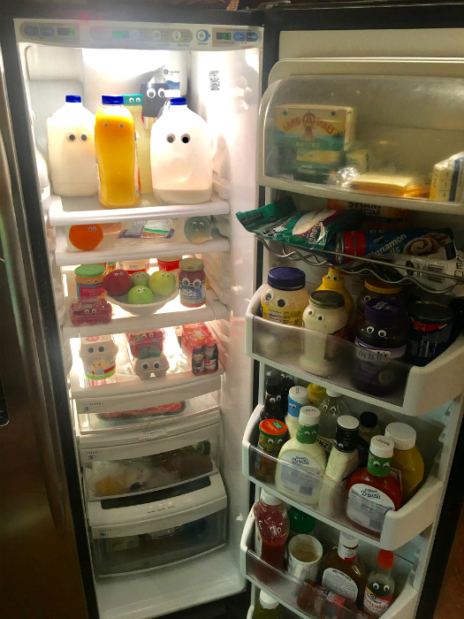 «Оживил» содержимое холодильника.