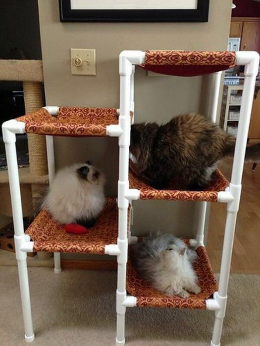 Многоярусный домик для кошек. | Фото: Фишки.