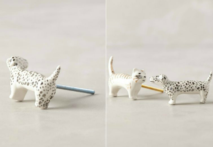 Ручки в виде животных для мебели