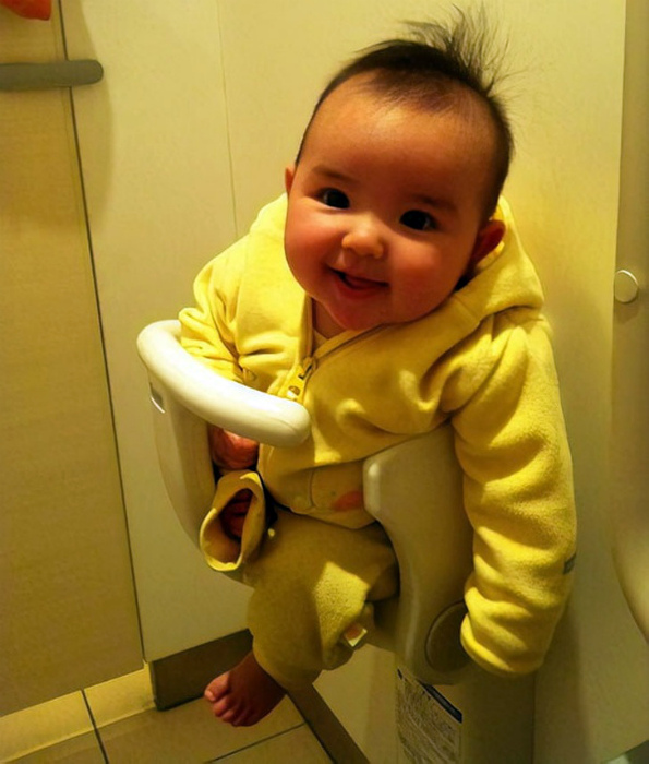 Держатель для ребенка в туалете. | Фото: Filing.pl.