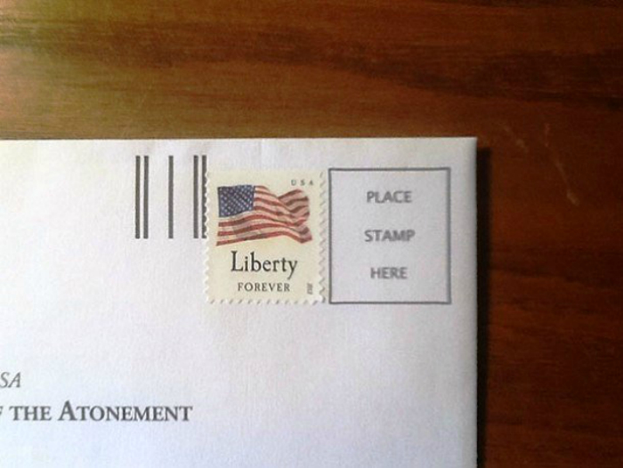 Дух свободы на почте.