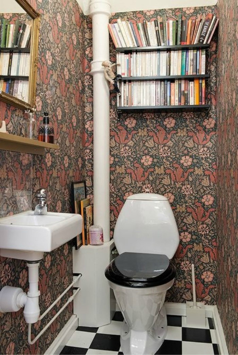 Туалет в стиле ретро.