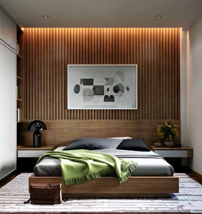 17 свежих идей оформления акцентной стены в интерьере современной спальни