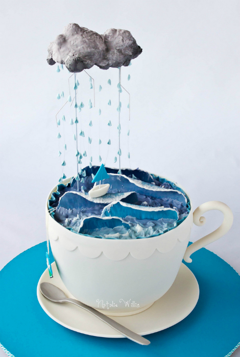 Восхитительный гравитационный торт «Буря в стакане».