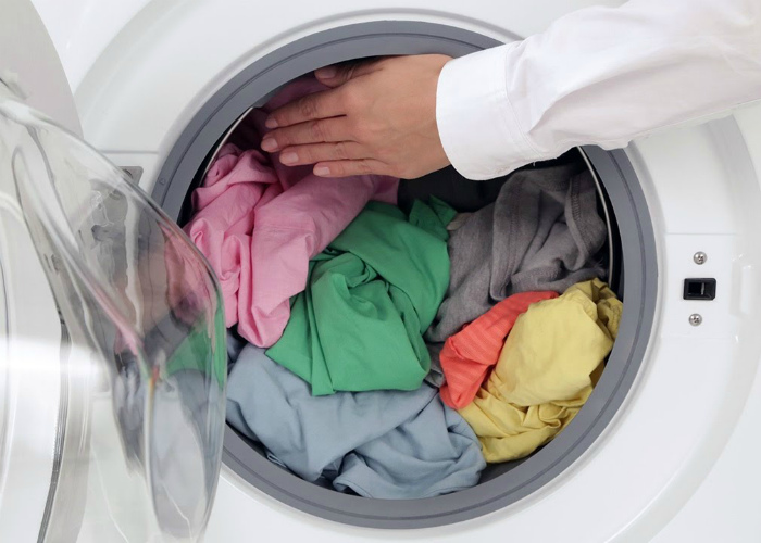 Оптимальная загрузка стиральной машины. | Фото: Pinterest. 