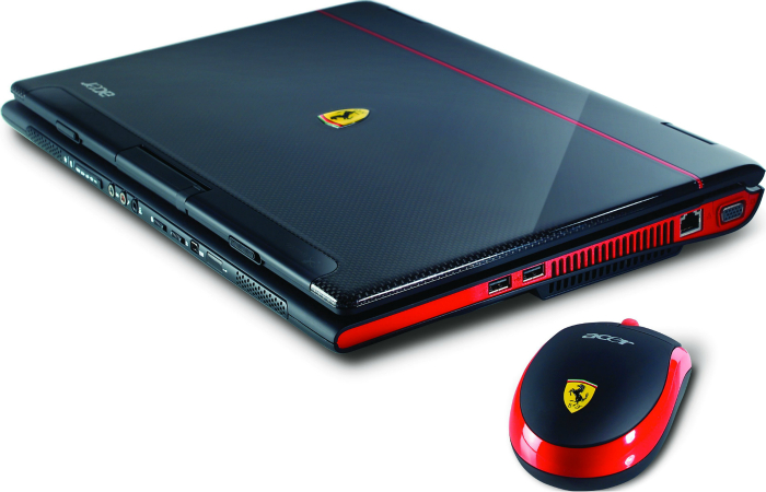 Функциональный ноутбук под названием -  Ferrari 1100 от компании Acer.