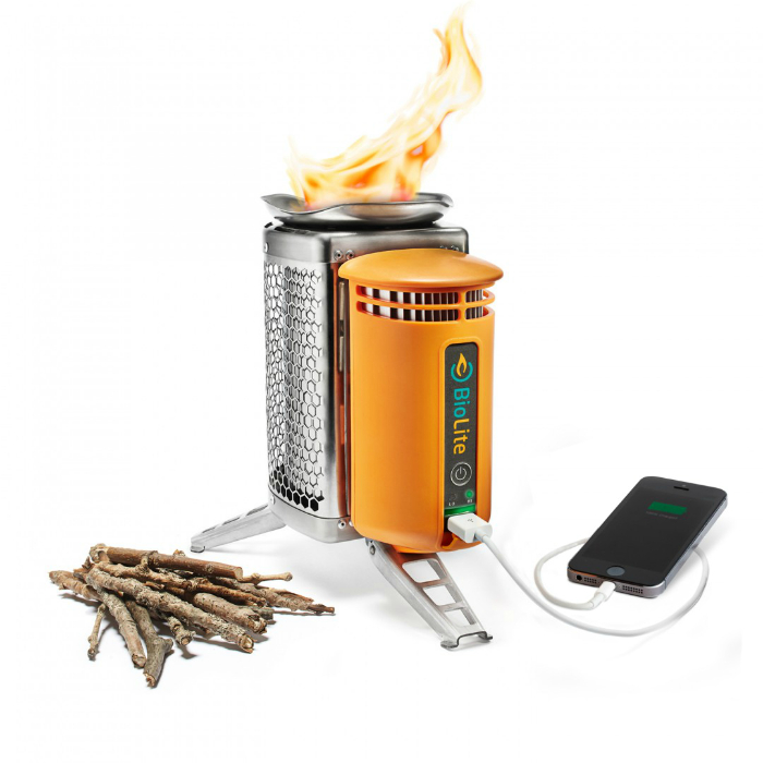 Функциональная портативная печь-зарядка - BioLite CampStove.