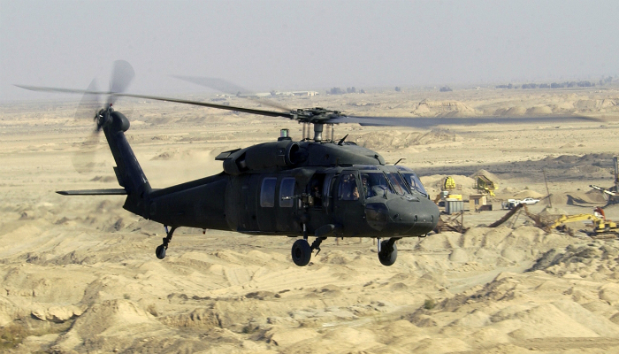 Американский многоцелевой вертолет - Sikorsky UH-60 Black Hawk.