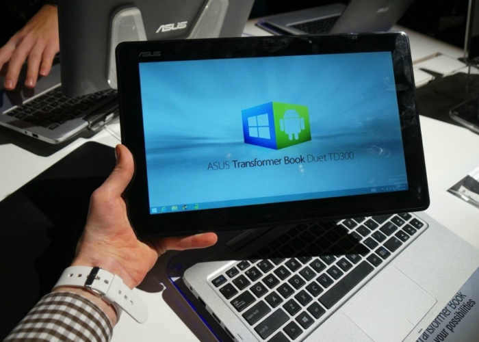 Функциональное устройство - Transformer Book Duet – гибрид под управлением Windows 8.1 и Android.