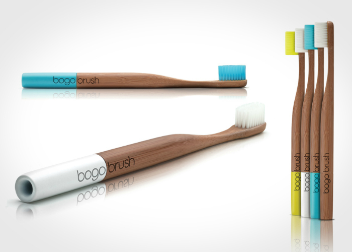Экологичная зубная щетка - Bogo созданная Джоном и Хизер Макдугалл.