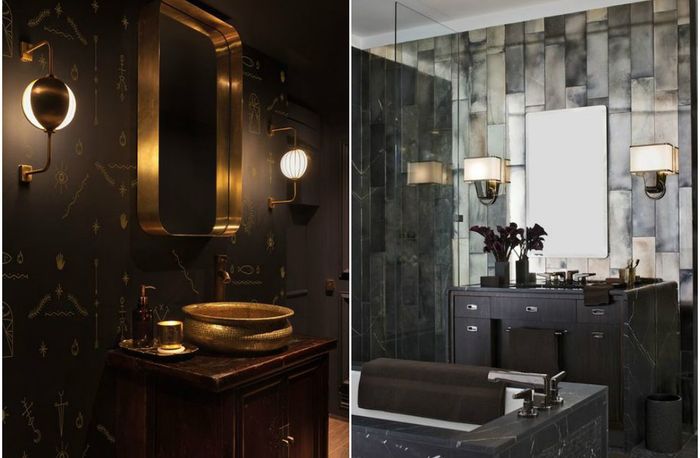 10 тёмных ванных комнат, которые поражают своей красотой