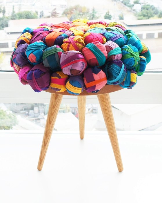 Мебель из лоскутков шёлка от турецкого дизайнера Meb Rure