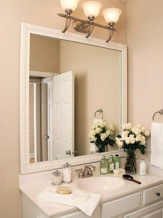 Заменить зеркало в ванной в шкафу