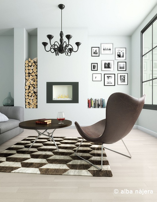 Кофейно-белый интерьер гостиной - просто отличный вариант оформления комнаты для отдыха.