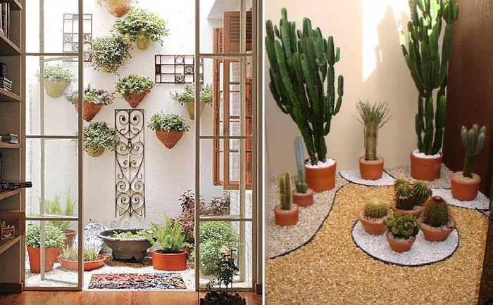Простое и очень красивое решение преобразить интерьер комнаты при помощи мини-садов.