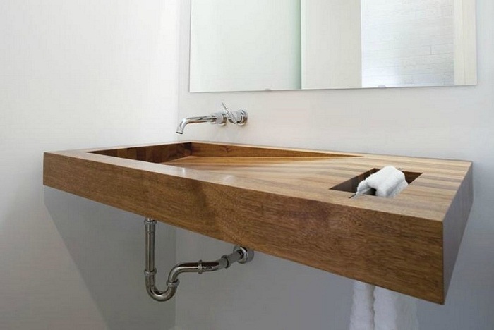 Оригинальное оформление раковины, что станет находкой и лучшим решением для ванной комнаты.