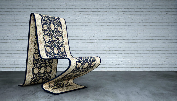 Кресло из настоящего персидского ковра