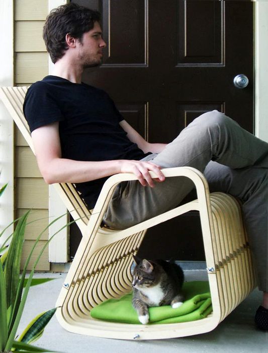 Кресло-качалка Rocking-2-Gether Chair, дизайнер Пол Кветон (Paul Kweton).