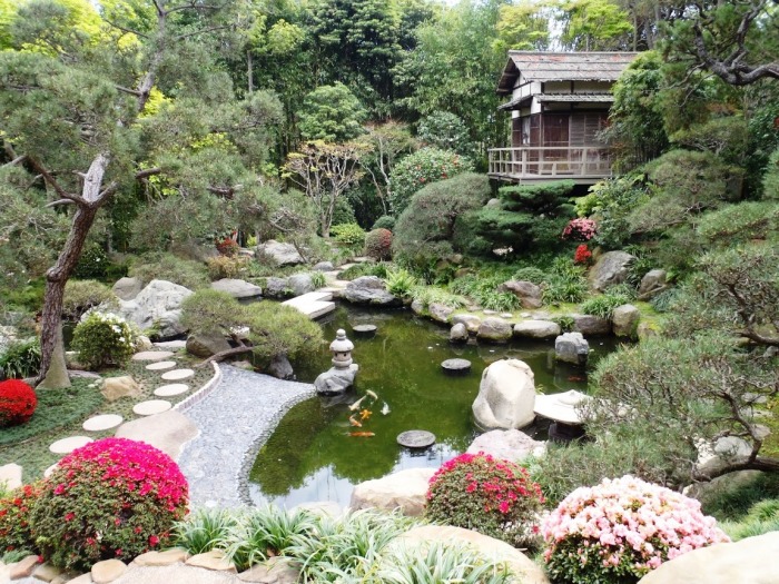 Удивительный и гармоничный интерьер японского сада. 