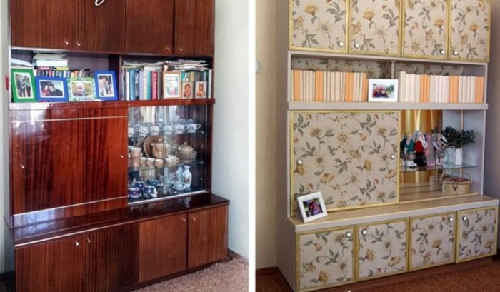 Перекрашенная мебель до и после фото в интерьере