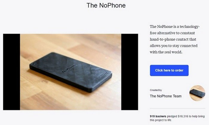 NoPhone - просто кусок пластмассы.