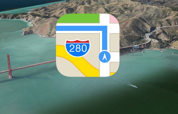 Приложение Apple Maps.