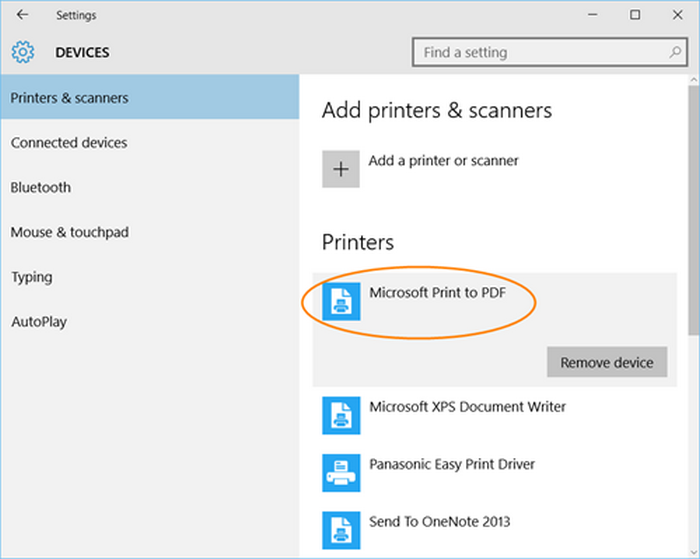 Всё просто: Microsoft Print to PDF.
