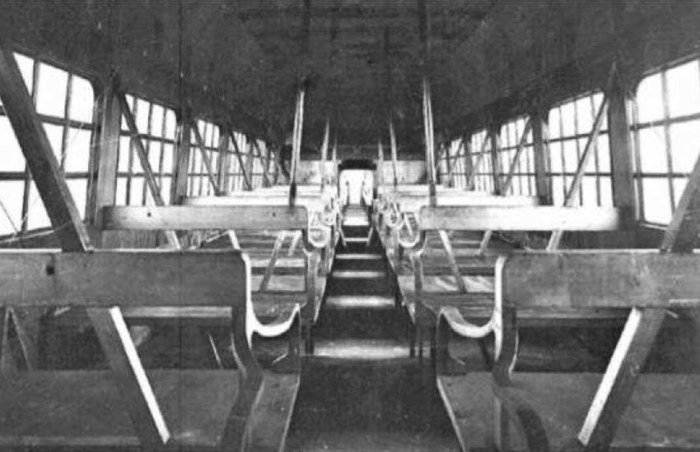 В салоне Caproni Ca.60 предусмотрены места для 100 пассажиров. | Фото: airwar.ru.