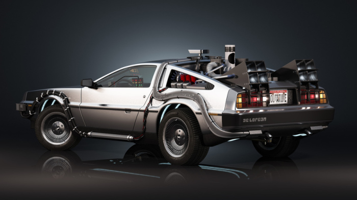 DeLorean из культового фильма «Назад в будущее».