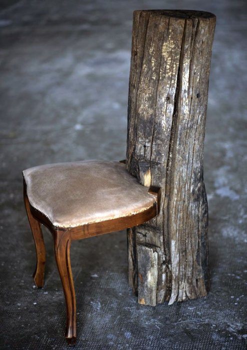 Необычная деревянная мебель. 